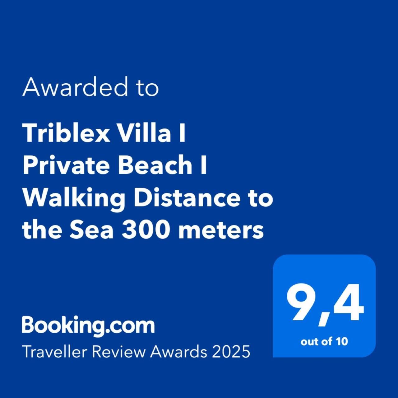 Triblex Villa I Private Beach I Walking Distance To The Sea 300 Meters Side Eksteriør bilde
